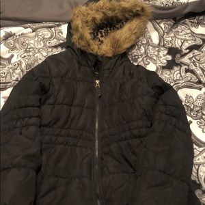 Girls size 10-12 black coat